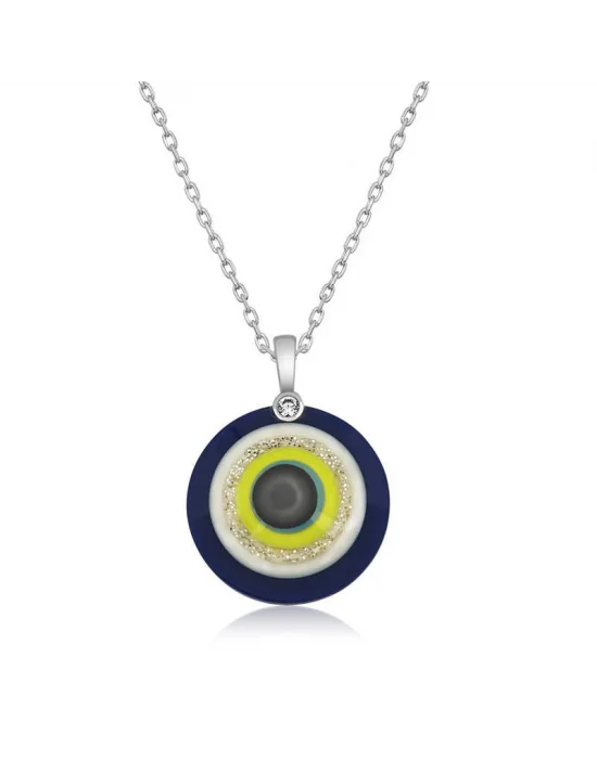 Gümüş 100 Dilde Seni Seviyorum Nazar Kolye