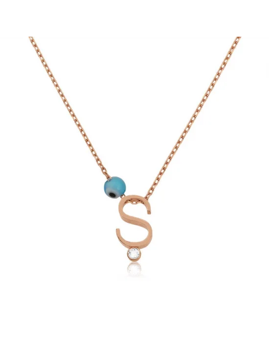 Gümüş 3 Boyutlu Bayan Harf Kolye