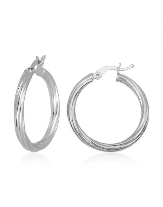 Gümüş 3 mm Burgu Şarnel Küpe