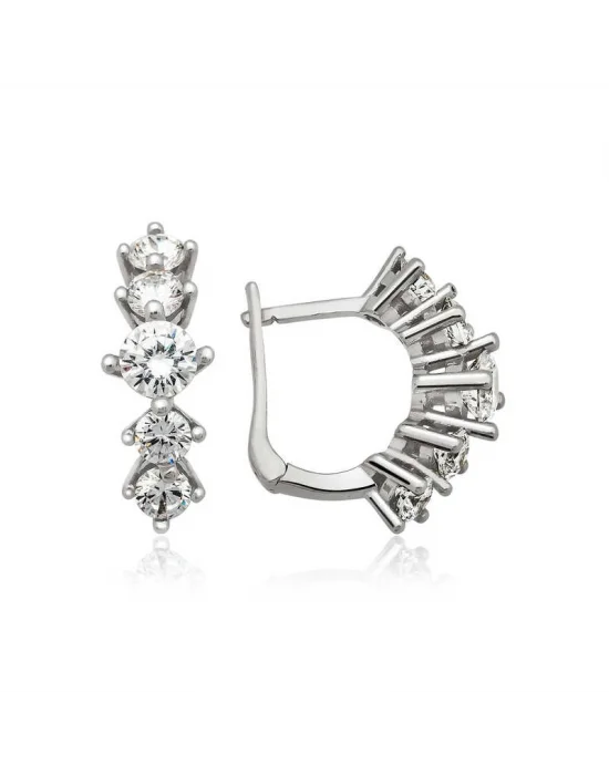 Gümüş 5 Taş Küpe