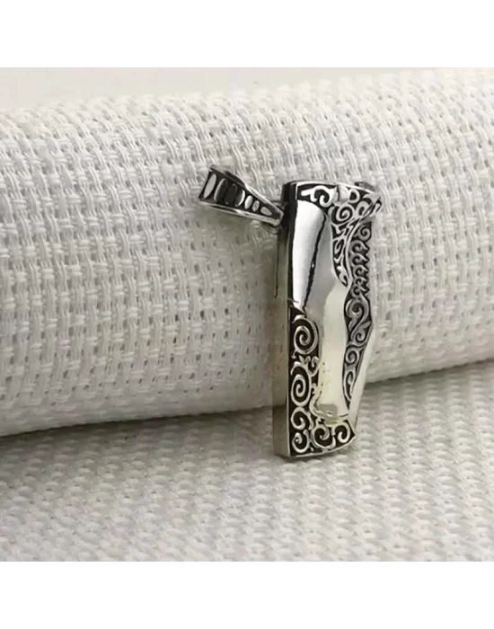 Gümüş Avcı Bıçağı Erkek Kolye Ucu