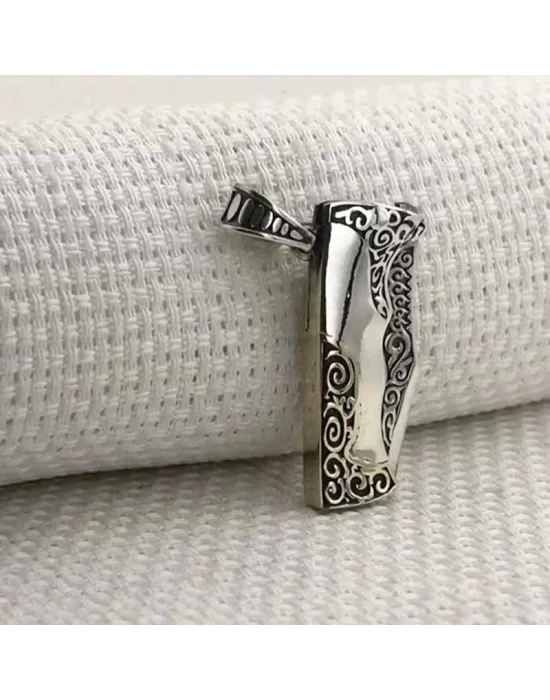 Gümüş Avcı Bıçağı Erkek Kolye Ucu