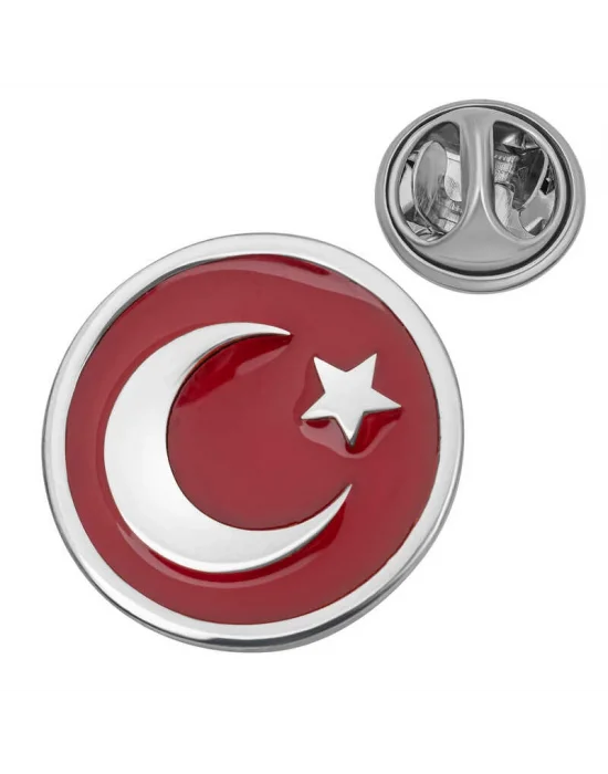 Gümüş Ay Yıldız Rozet