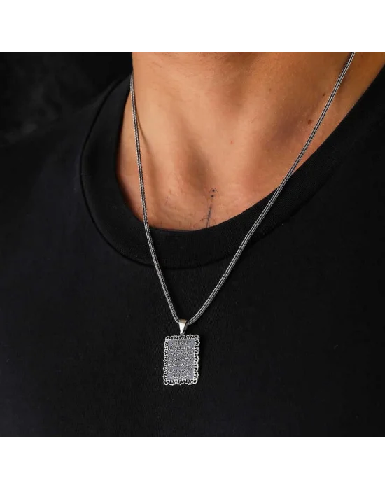 Gümüş Ayetel Kürsi Kolye