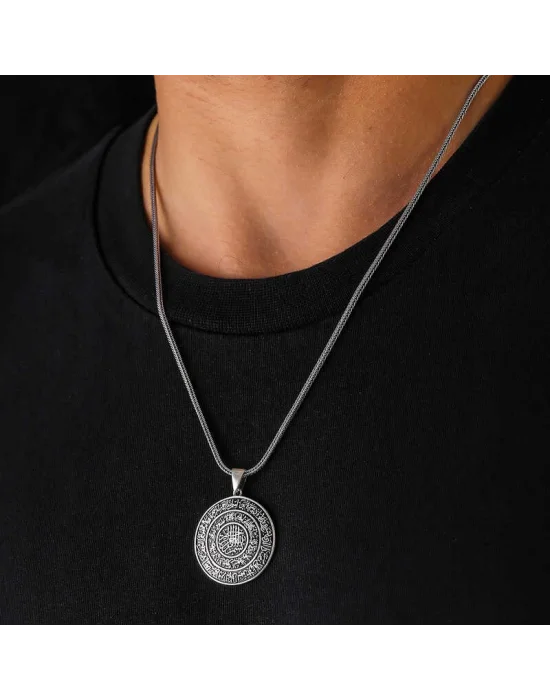 Gümüş Ayetel Kürsi Kolye