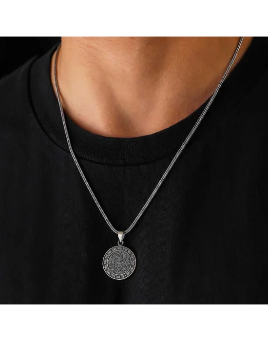 Gümüş Ayetel Kürsi Kolye