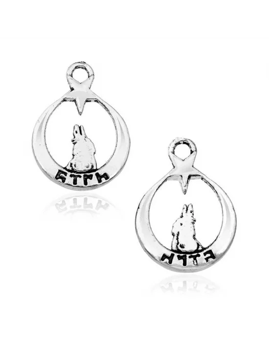 Gümüş Ayyıldız Bozkurt Tesbih Püskül Ucu