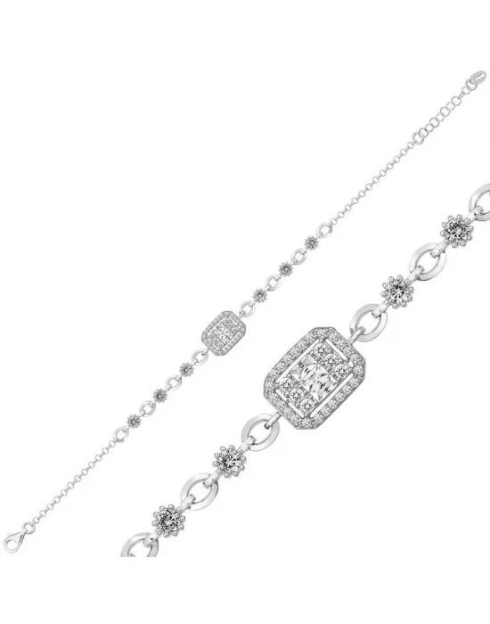 Gümüş Baget Bayan Bileklik