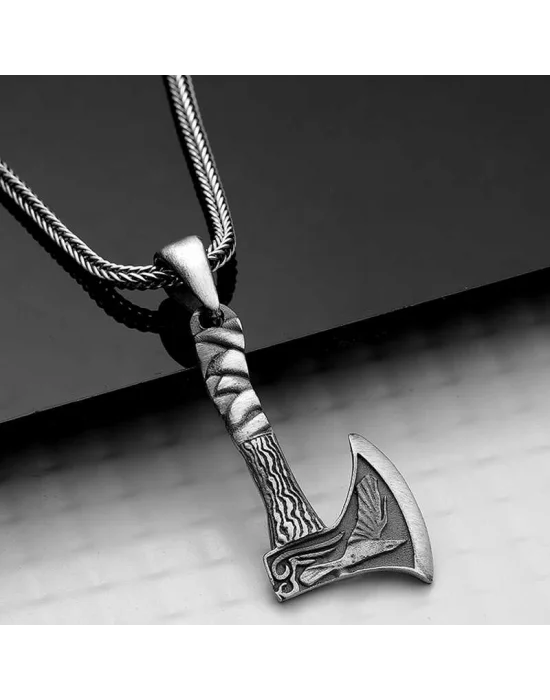 Gümüş Balta Kolye