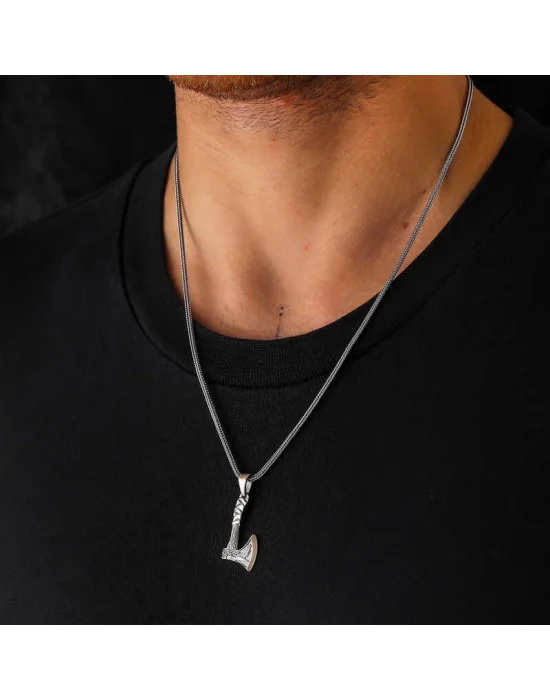 Gümüş Balta Kolye