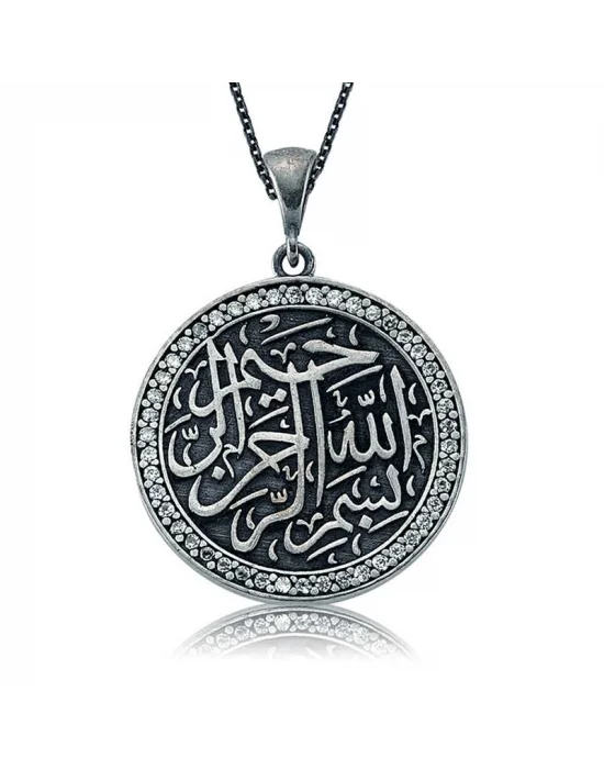Gümüş Besmele-i Şerif Bayan Kolye