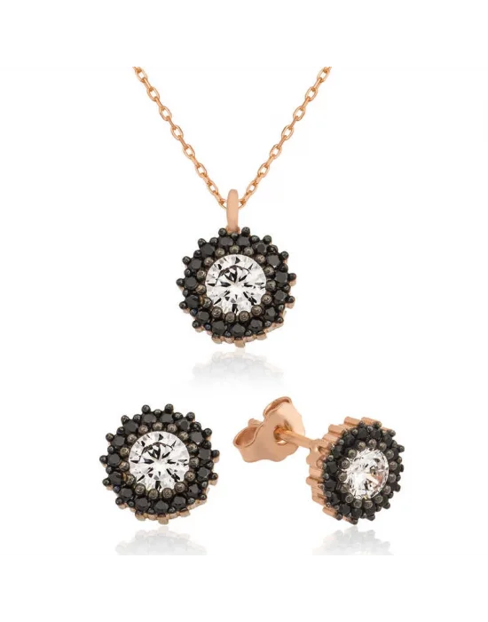 Gümüş Çiçek Tektaş Bayan Set