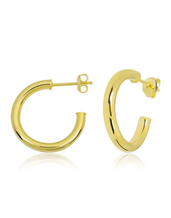 Gümüş Çivili Halka Küpe