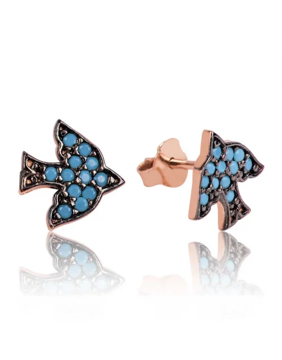 Gümüş Çivili Kırlangıç Küpe