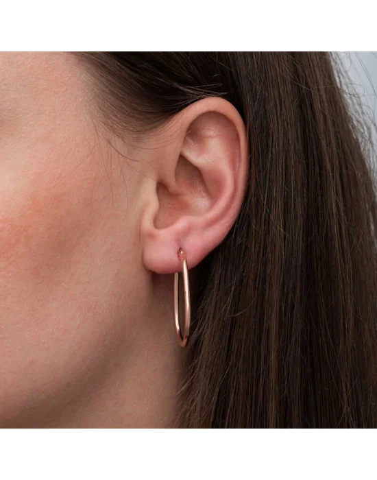 Gümüş Damla Halka Küpe