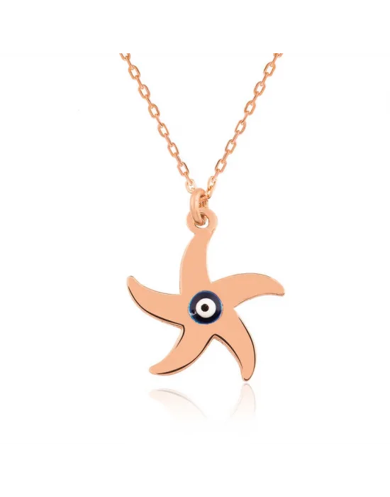 Gümüş Deniz Yıldızı Bayan Kolye