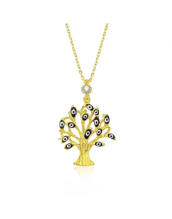 Gümüş Dilek Ağacı Bayan Kolye