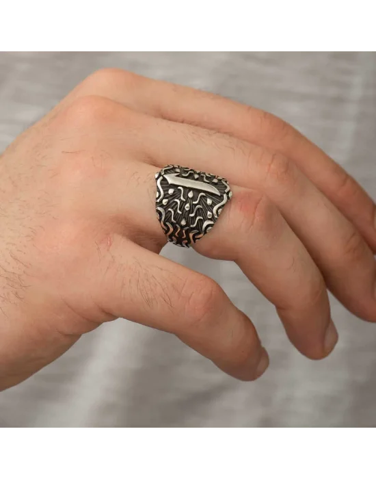 Gümüş Elif Erkek Yüzük