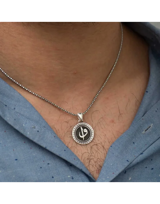 Gümüş Elif Vav Kolye