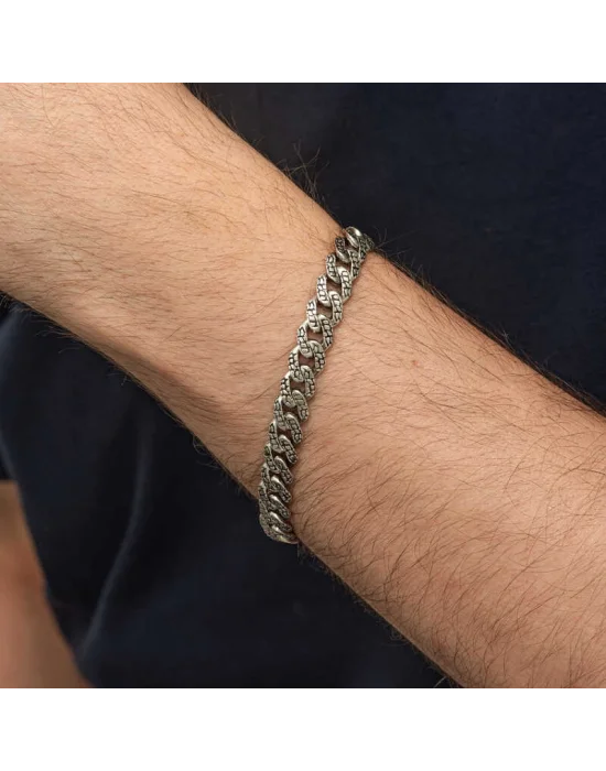 Gümüş Elişi Örgü Gurmet Erkek Bileklik