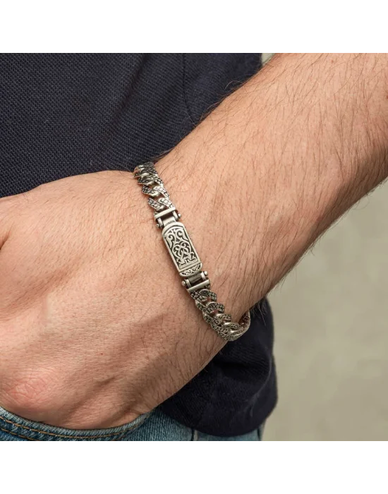 Gümüş Elişi Örgü Gurmet Erkek Bileklik