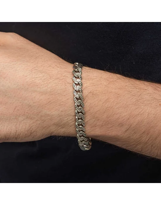 Gümüş Elişi Örgü Gurmet Erkek Bileklik