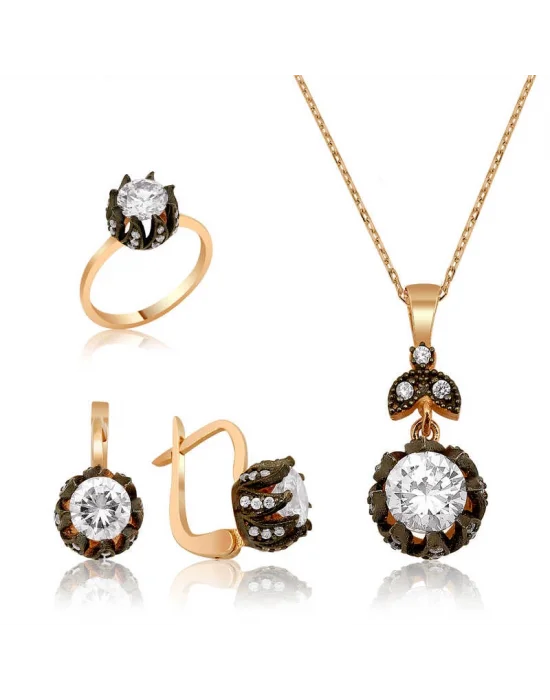 Gümüş Elmas Model Lale Bayan Set