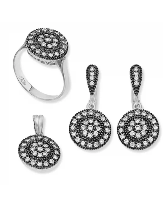 Gümüş Elmas Modeli Bayan Set