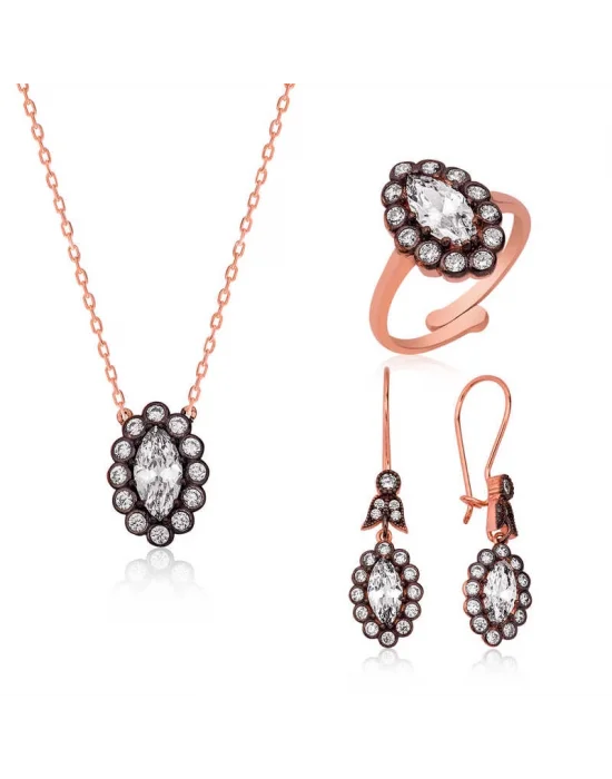Gümüş Elmas Montür Bayan Set