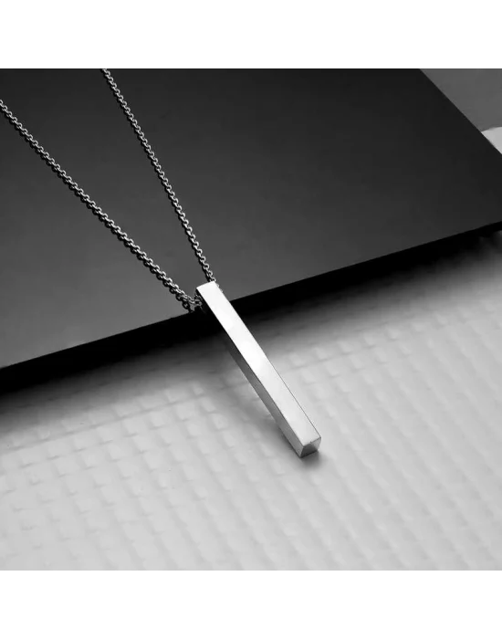 Gümüş Erkek Çubuk Kolye