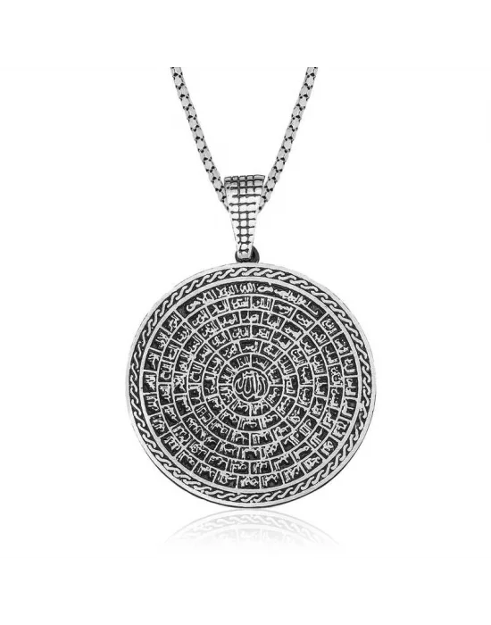 Gümüş Esma-ül Hüsna Kolye