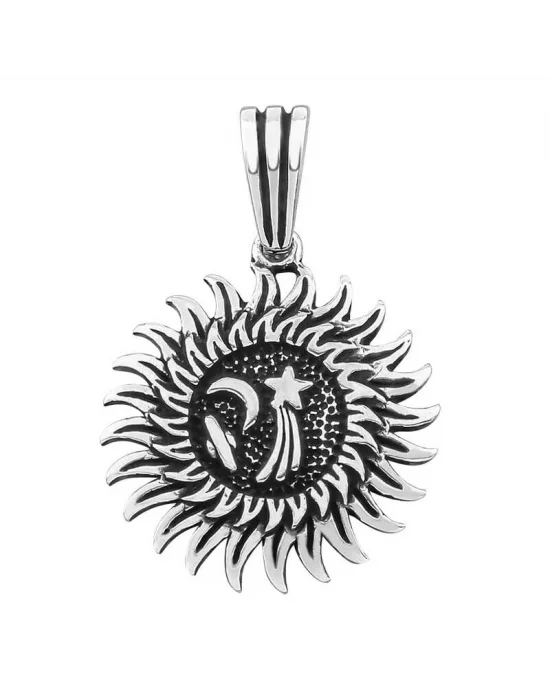 Gümüş Galaksi Erkek Kolye Ucu