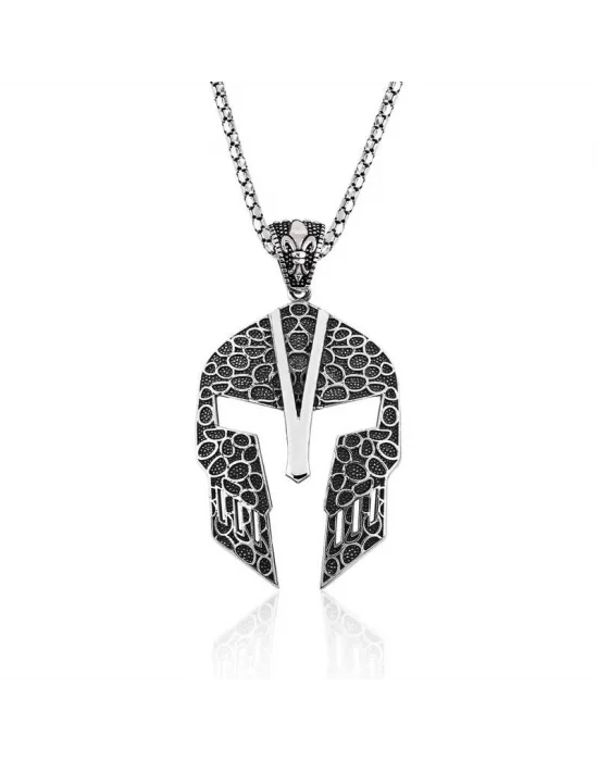 Gümüş Gladyatör Erkek Kolye