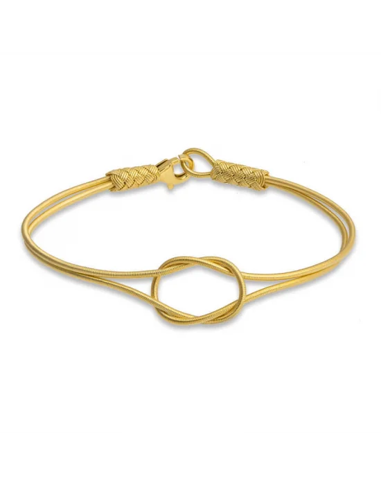 Gümüş Gold Dilek Düğüm Kazaziye Örgü Bileklik