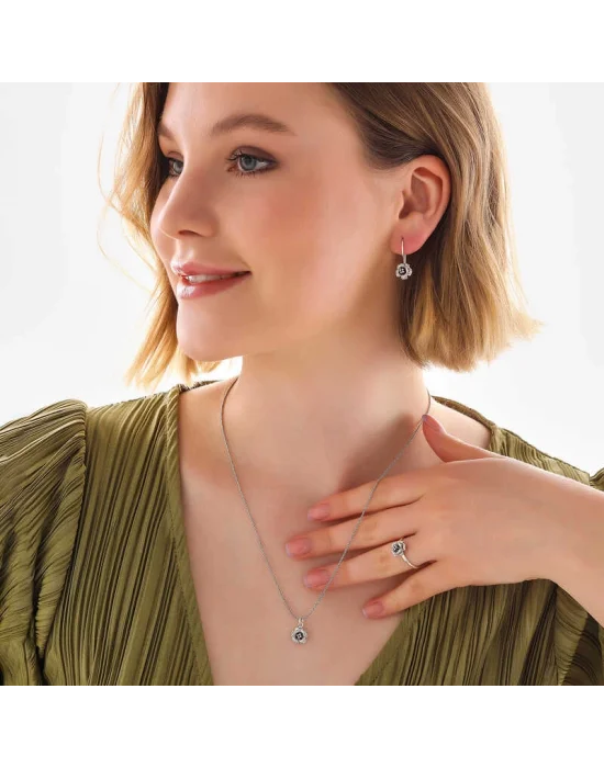 Gümüş Gül Kadın Set