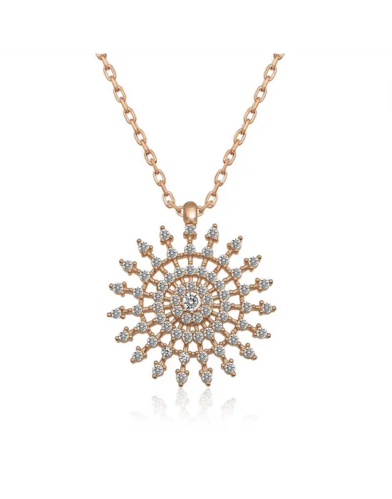 Gümüş Güneş Kolye