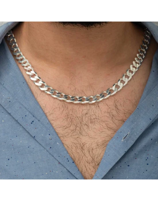 Gümüş Gurmet Zincir Erkek Kolye