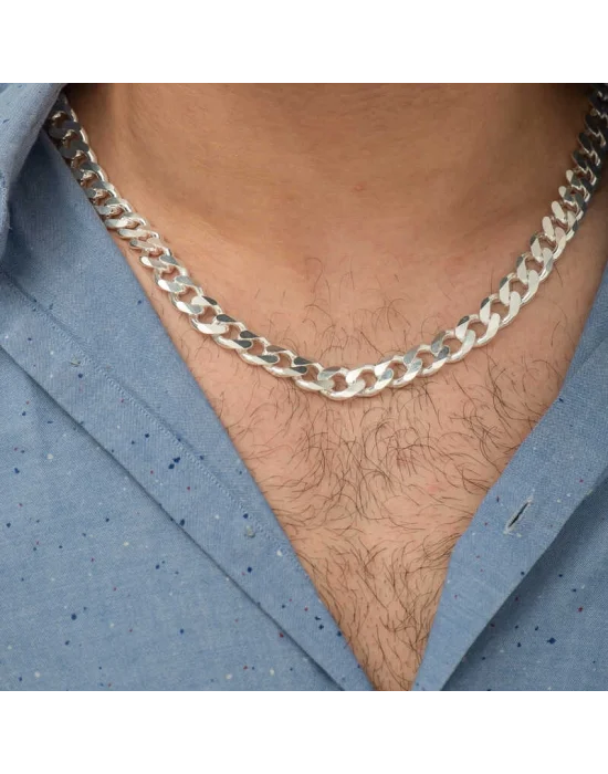 Gümüş Gurmet Zincir Erkek Kolye