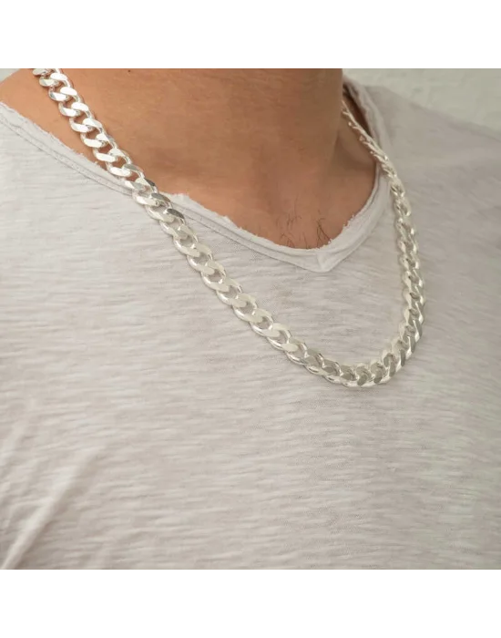 Gümüş Gurmet Zincir Erkek Kolye