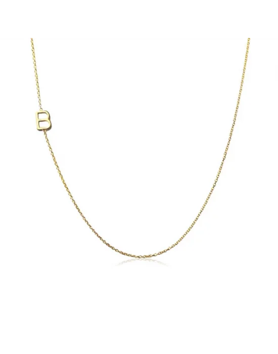 Gümüş Harfli Bayan Kolye