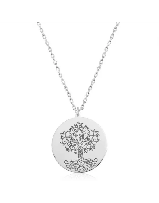 Gümüş Hayat Ağacı Bayan Kolye