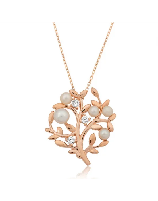 Gümüş Hayat Ağacı Bayan Kolye