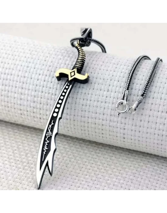 Gümüş Hz. Ali Zülfikar Kılıcı Kolye