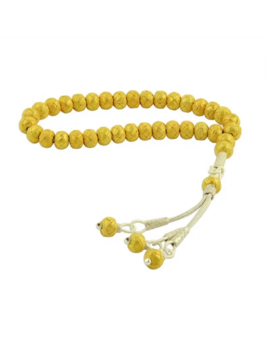 Gümüş Işıklı Kutulu Altın Kaplama Trabzon Kazaziye Tesbih