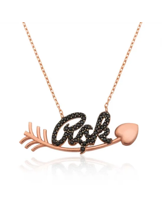 Gümüş Kalbe Giden Aşk Kolye