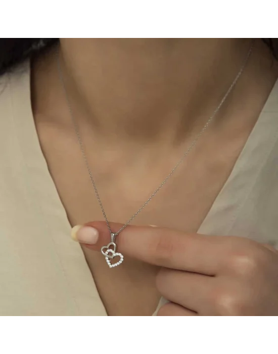 Gümüş Kalp Bayan Kolye