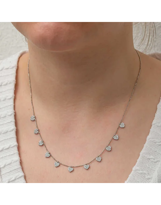 Gümüş Kalpli Şans Kadın Kolye