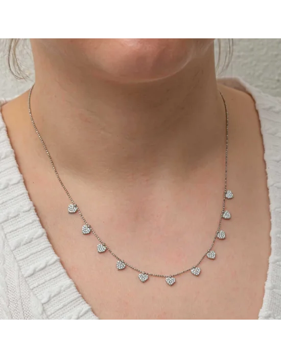 Gümüş Kalpli Şans Kadın Kolye