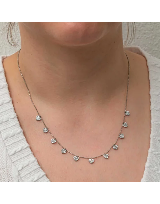 Gümüş Kalpli Şans Kadın Kolye