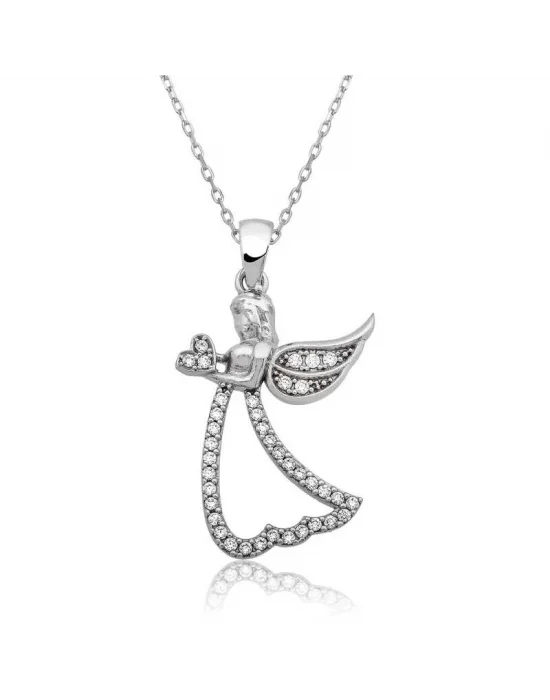 Gümüş Kanatlı Melek Kolye